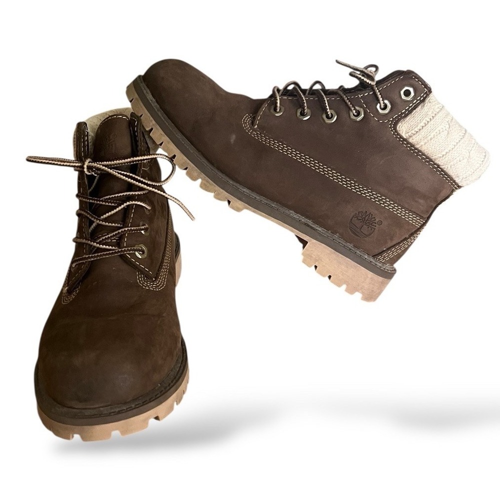Timberland Boys Youth Kids Brown‎ Ankle Boots Size 2.5    43743M